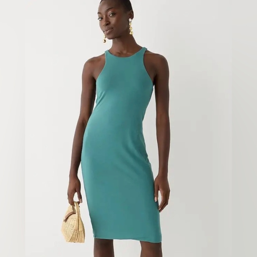 J. Crew FormKnit high-neck cutaway dress (NWT)